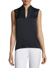 Elie Tahari Judith Sleeveless Silk Blouse at Neiman Marcus